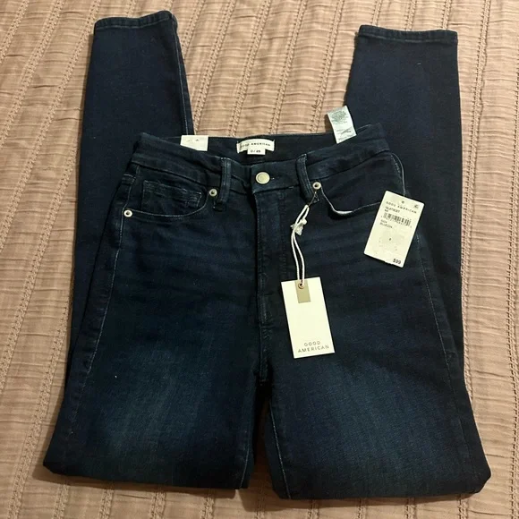 Good American Good Legs Skinny Jeans in Blue224 NWT - Picture 6 of 13